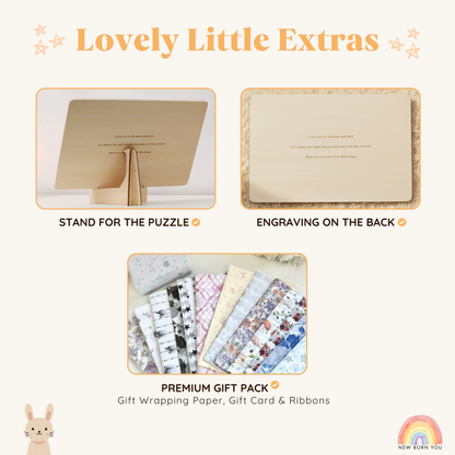 Custom Handmade Name Puzzle with geometry