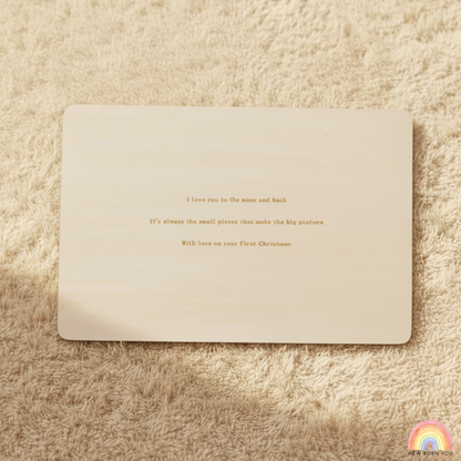 Custom Handmade Name Puzzle with geometry